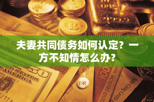 武汉夫妻共同债务如何认定？一方不知情怎么办？