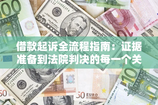 武汉借款起诉全流程指南：证据准备到法院判决的每一个关键步骤