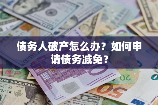 武汉债务人破产怎么办？如何申请债务减免？