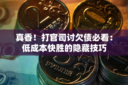 武汉真香！打官司讨欠债必看：低成本快胜的隐藏技巧
