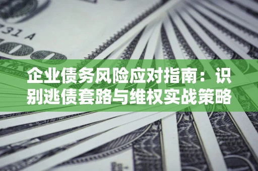 武汉企业债务风险应对指南：识别逃债套路与维权实战策略